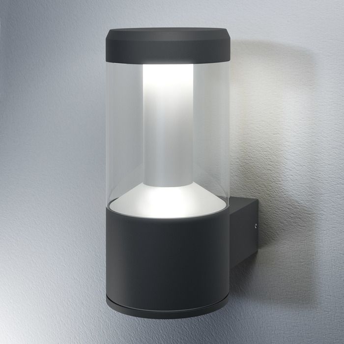 LEDVANCE schlichte LED Außen-Wandleuchte Facade Lantern 12W (48W) 830 IP54