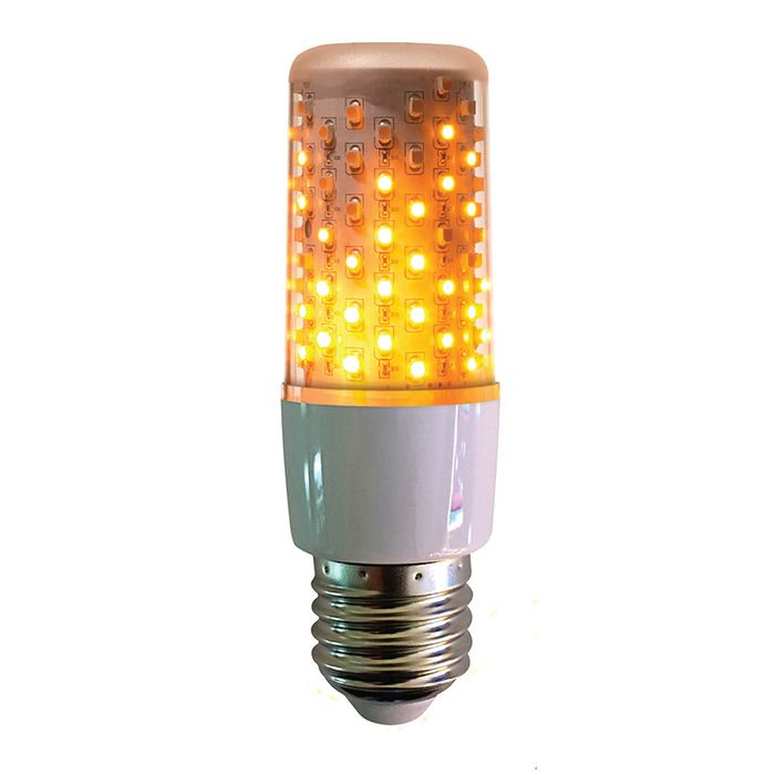 Firelamp LED Flammenlicht AGL 3W E27 1800K 64SMDs Klar White  Feueroptik+Dauerlicht