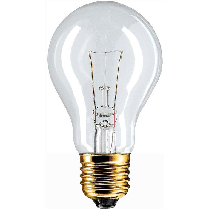 Niedervolt-Normallampen - Standard-shaped incandescent lamp -  Energieeffizienz- Stan ELV 60W E27/BRC 24V A60 CL 1CT/